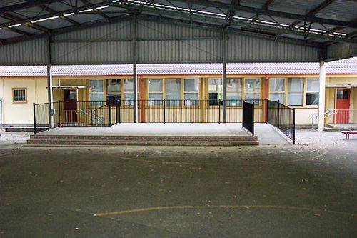 Primary school stage area